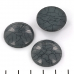 cabochon crackle effect 25 mm - grey