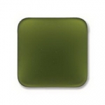 Lunasoft cabochon 17 mm vierkant - olive 