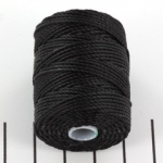 c-lon bead cord tex 400 0.9 mm - zwart