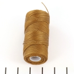 c-lon fine weight bead cord 0.4 mm - chestnut