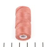 c-lon fine weight bead cord 0.4 mm - copper rose