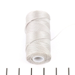 c-lon fine weight bead cord 0.4 mm - nickel
