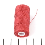 c-lon fine weight bead cord 0.4 mm - venetian red