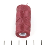 c-lon fine weight bead cord 0.4 mm - wine