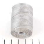 c-lon fine weight bead cord 0.4 mm - argentum
