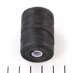 c-lon fine weight bead cord 0.4 mm - black