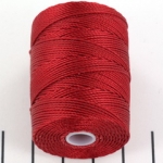 c-lon bead cord 0.5 mm - red hot