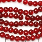 crackle round 8 mm - dark red