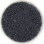 charlotte seed beads 15/0 - jet hematite