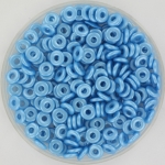 O bead 2x4 mm - pastel turquoise