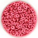 O bead 1x4 mm - alabaster pastel coral