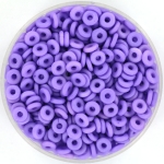 O bead 1x4 mm - alabaster pastel lila