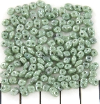superduo 2.5x5 mm - chalk green luster