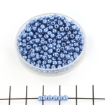 basic bead round 3 mm - saturated metallic blue grey
