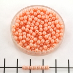 basic bead round 3 mm - powdery pastel peach