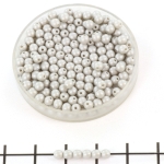 basic bead round 3 mm - powdery pastel gray