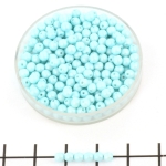 basic bead round 3 mm - powdery pastel turquoise