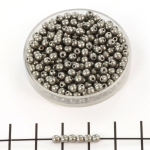 basic bead round 3 mm - saturated metallic frost gray