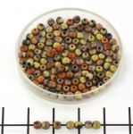 basic bead round 3 mm - california gold rush matted