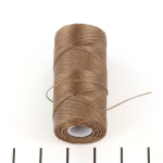 c-lon micro bead cord 0.3 mm - med brown