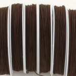 elastic cord 0.6 mm - dark brown