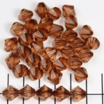 acrylic faceted conical 10 mm - brown