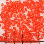 acrylic faceted conical 4 mm - coral pink