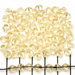 kunststof facet konisch 6 mm - beige lichtbruin