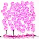 kunststof facet konisch 6 mm - fel roze