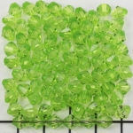 acrylic faceted conical 6 mm - green