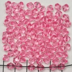 acrylic faceted conical 6 mm - pink