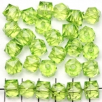 acrylic faceted cube - light green