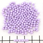 Czech faceted round 3 mm - powdery pastel purple