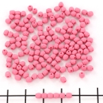 Czech faceted round 3 mm - saturated pink
