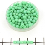 Tsjechisch facet rond 4 mm - groen turquoise