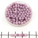 Tsjechisch facet rond 4 mm - dark milky amethyst