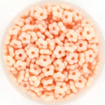 flower beads 5 mm - powdery pastel peach
