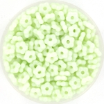 flower beads 5 mm - pastel green