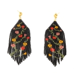 Make your own fringe earrings  - meadow flower