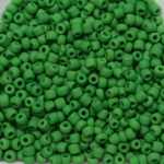 seed beads 12/0 frosted opaque - green