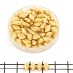 gemduo - gold splash opaque ivory