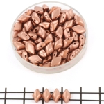 gemduo - matte metallic bronze copper