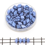 gemduo - metallic suede blue