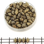 gemduo - metallic suede gold