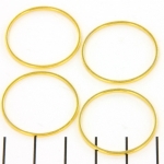 ring round with flat sides from Beadalon - gold 25 mm