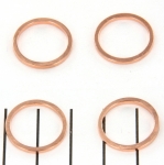 ring rond met platte zijkant van Beadalon - rose goud 18 mm