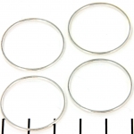 ring rond met platte zijkant van Beadalon - zilver 25 mm