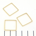 ring square with flat sides - gold 20 mm