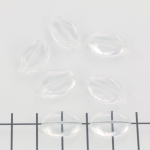 oval 16 x 11 mm - transparant