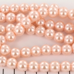 glass pearls 10 mm - light pink